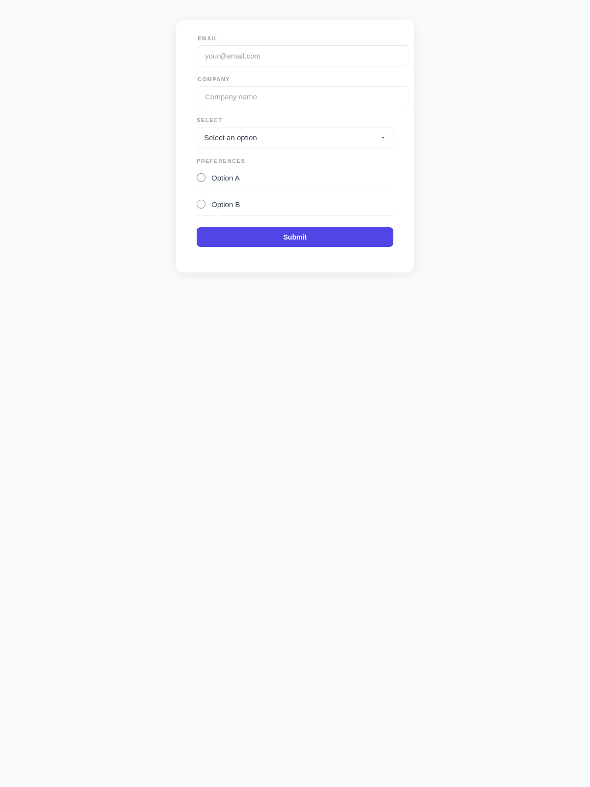 Clarity Labs Form - Email Template Preview