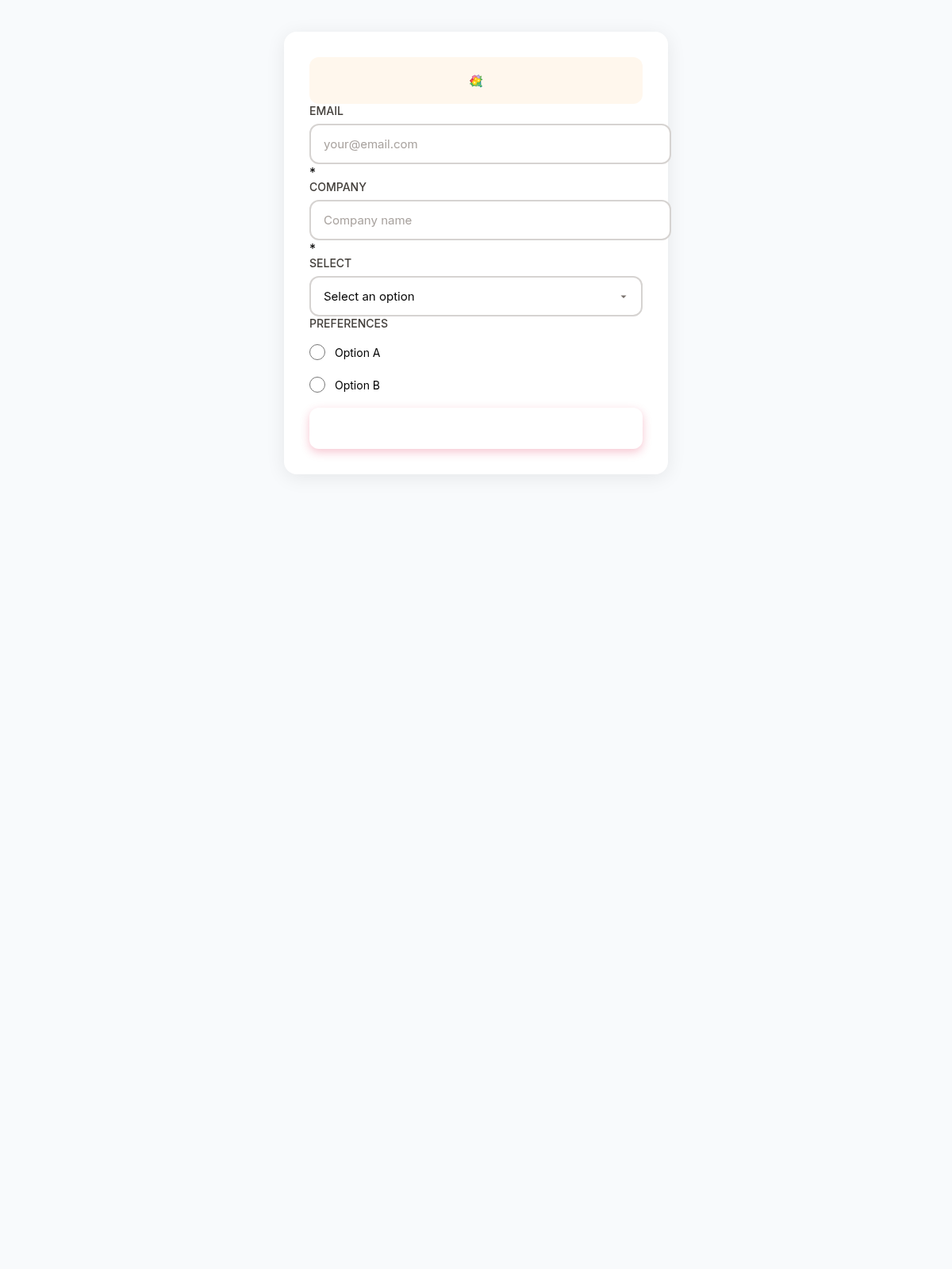 Bloom Gather Form - Email Template Preview