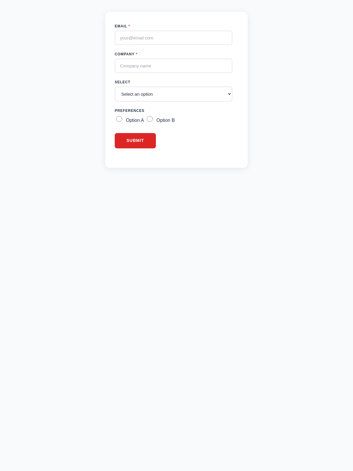 Iron Temple Form - Email Template Preview