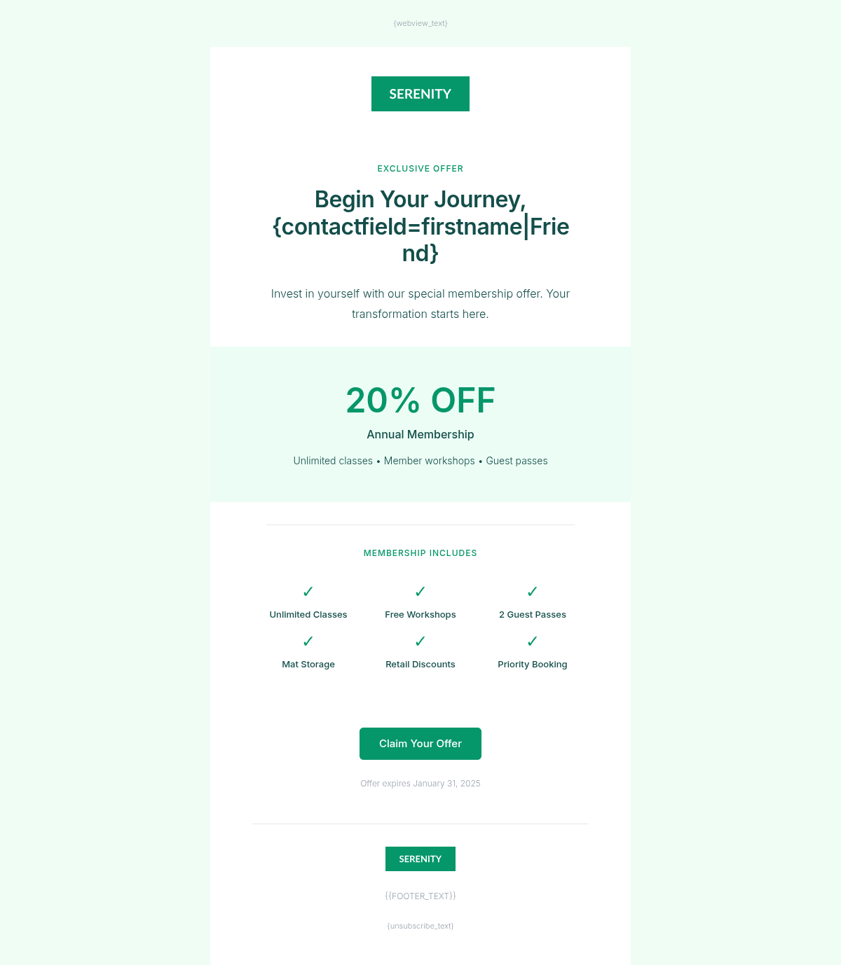 Serenity Wellness Promotional 1