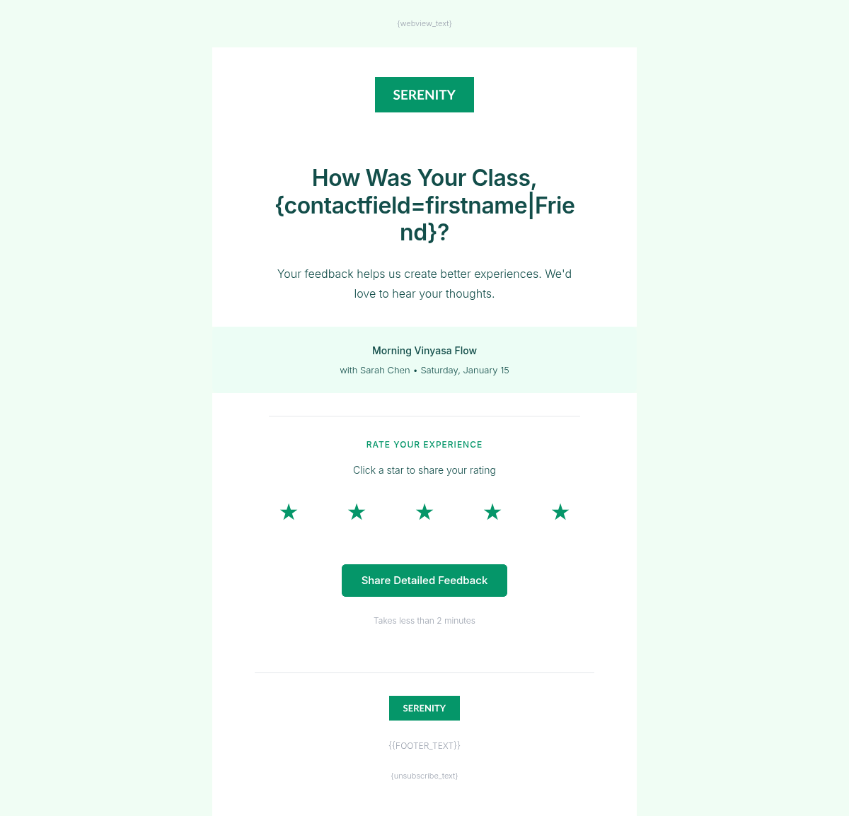 Serenity Wellness Feedback 1