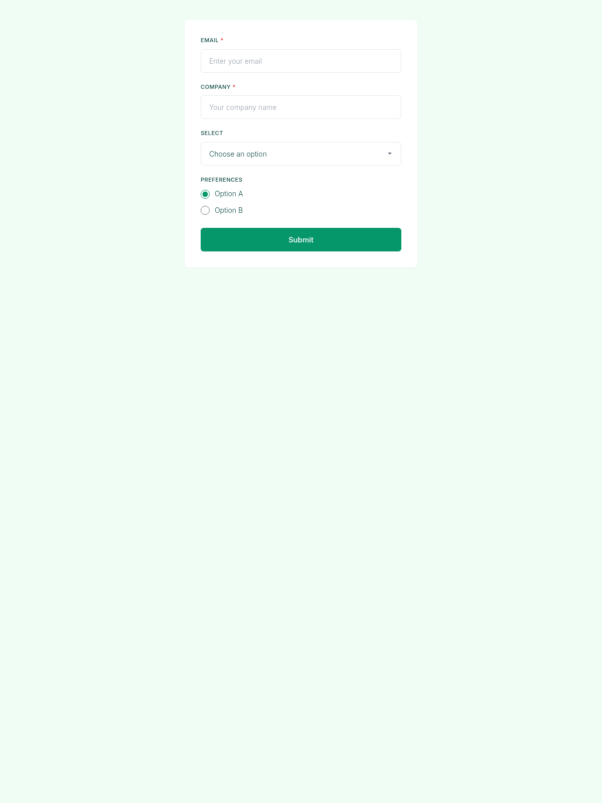 Serenity Wellness Form