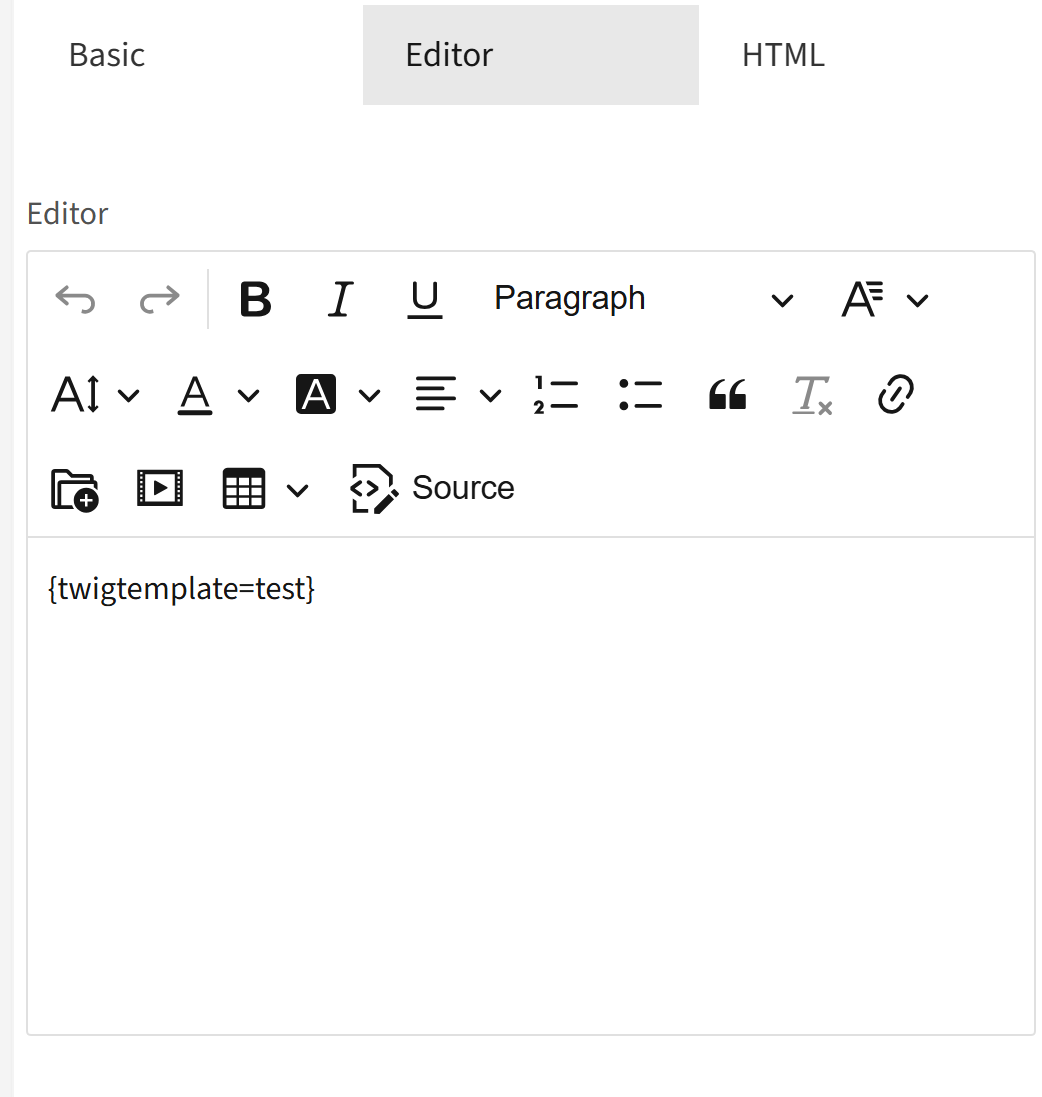 Twig Templates in Focus Items